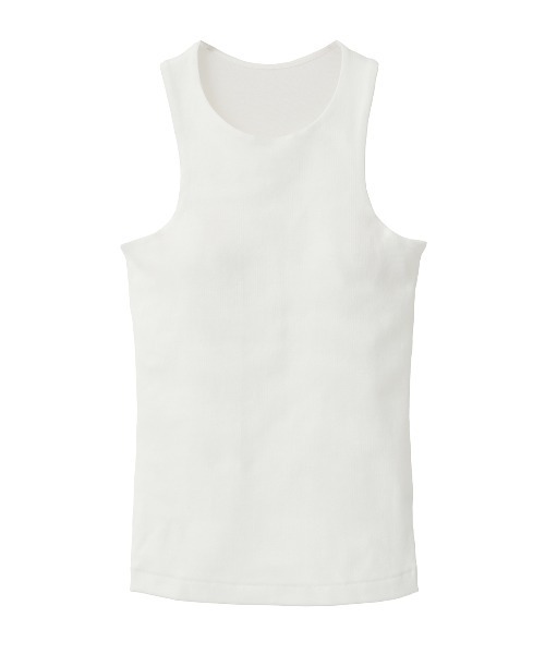 CLANE(クラネ)の「BACK SHEER TANK TOPS(タンクトップ・レディース・ホワイト/ベージュ/ブラック・1/2)」の22枚目の写真