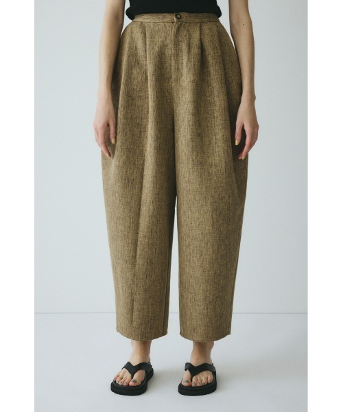 HeRIN.CYE(ヘリンドットサイ)の「Tweed butcher tuck pants / ツイードブッチャータックパンツ(スラックス・レディース・ブラック/ライトブルー/ベージュ・36/38)」の7枚目の写真