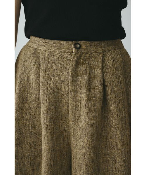 HeRIN.CYE(ヘリンドットサイ)の「Tweed butcher tuck pants / ツイードブッチャータックパンツ(スラックス・レディース・ブラック/ライトブルー/ベージュ・36/38)」の11枚目の写真