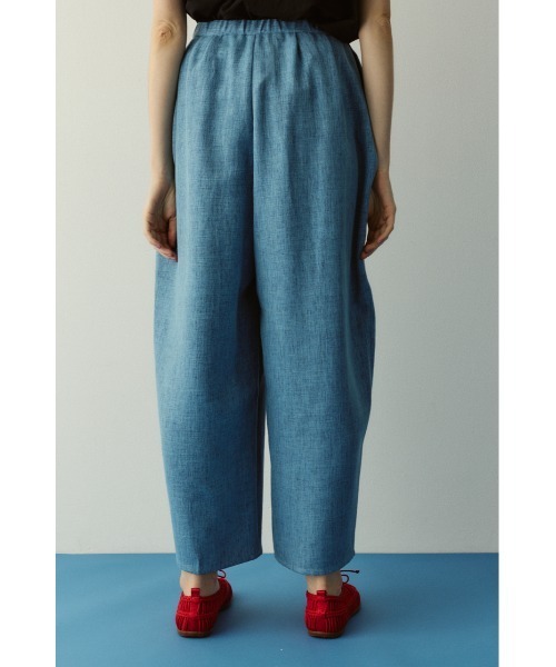 HeRIN.CYE(ヘリンドットサイ)の「Tweed butcher tuck pants / ツイードブッチャータックパンツ(スラックス・レディース・ブラック/ライトブルー/ベージュ・36/38)」の20枚目の写真