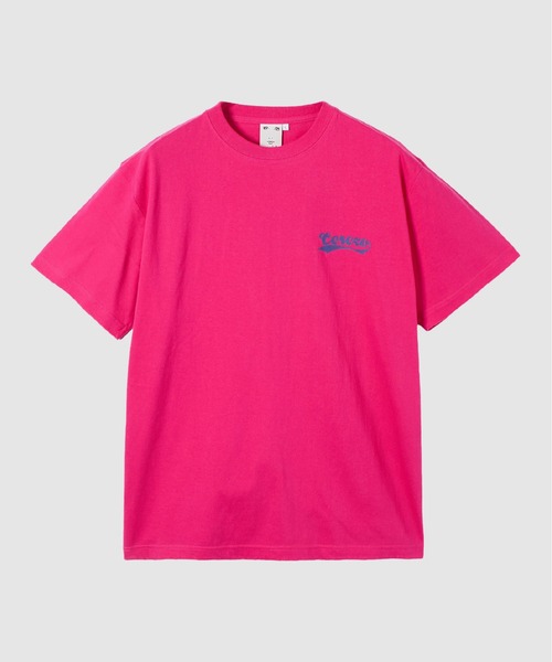 X-girl SPORTS(エックスガールスポーツ)の「CRZ O WE FAN GOODS S/S TEE/セレッソ大阪ヤンマーレディース(Tシャツ/カットソー・メンズ・ピンク/ホワイト・X-LARGE/LARGE/MEDIUM/SMALL)」の1枚目の写真