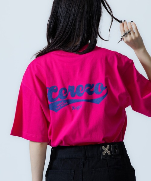 X-girl SPORTS(エックスガールスポーツ)の「CRZ O WE FAN GOODS S/S TEE/セレッソ大阪ヤンマーレディース(Tシャツ/カットソー・メンズ・ピンク/ホワイト・X-LARGE/LARGE/MEDIUM/SMALL)」の6枚目の写真