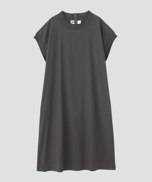 MHL.(エムエイチエル)の「GARMENT DYED COTTON POPLIN(ワンピース・レディース・ライム/チャコール・2/1)」の3枚目の写真