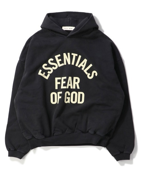 FOG ESSENTIALS(エフオージーエッセンシャルズ)の「ESSENTIALS CAMPUS 90S HOODIE エッセンシャルズ キャンパスナインティーズフーディ(パーカー・メンズ・ブラック・LARGE)」の1枚目の写真
