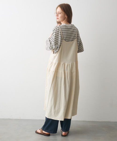 Crisp（クリスプ）の「half sleeve over border T / ハーフスリーブオーバーボーダーT（Tシャツ/カットソー・レディース・ブラック/ピンク・FREE）」の16枚目の写真