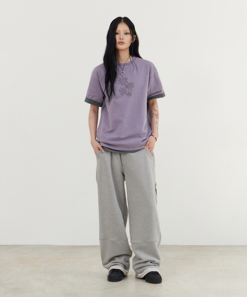 TONY LAWRENCE（トニーローレンス）の「ピグメントグラフィック半袖Tシャツパープル（Tシャツ/カットソー・メンズ・その他・1/2）」の4枚目の写真