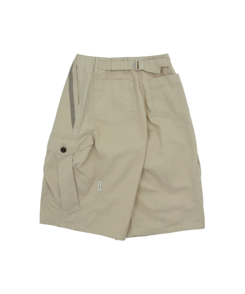KIJIKO（キジコ）の「ke614. Washed Bermuda Cargo Pants Beige Grey（その他パンツ・レディース・ベージュ・SMALL/MEDIUM）」の9枚目の写真