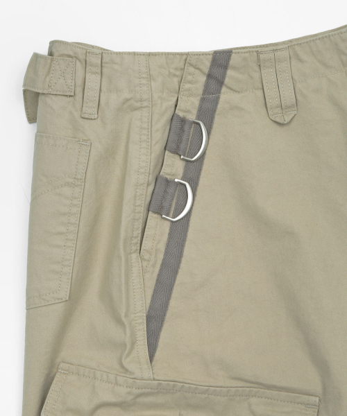 KIJIKO（キジコ）の「ke614. Washed Bermuda Cargo Pants Beige Grey（その他パンツ・レディース・ベージュ・SMALL/MEDIUM）」の10枚目の写真