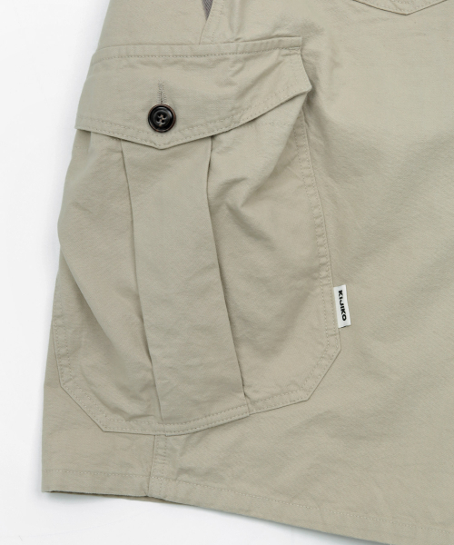KIJIKO（キジコ）の「ke614. Washed Bermuda Cargo Pants Beige Grey（その他パンツ・レディース・ベージュ・SMALL/MEDIUM）」の13枚目の写真