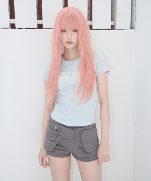 41PRAY(サイルプレイ)の「Center Split Graphic Tee / Mint(Tシャツ/カットソー・レディース・ミント・OS)」の6枚目の写真