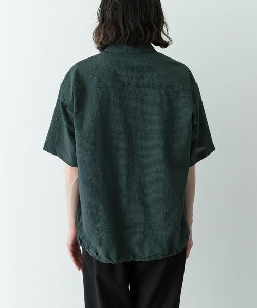 URBAN RESEARCH Sonny Label(アーバンリサーチサニーレーベル)の「シアサッカーショートスリーブコーチシャツ(シャツ/ブラウス・メンズ・グリーン/ブラック/ネイビー・LARGE/MEDIUM)」の17枚目の写真