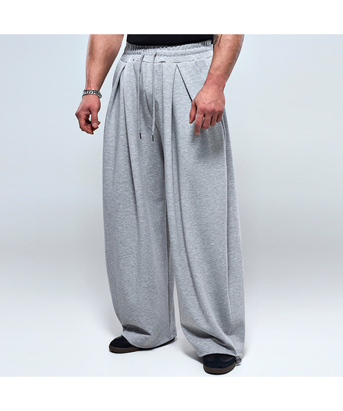 PHYSICAL GARMENTS（フィジカルガーメンツ）の「P2638 ディープピンタックカーブワイドパンツ [3COLOR]（その他パンツ・メンズ・グレー/ブラック・1/2/3）」の2枚目の写真