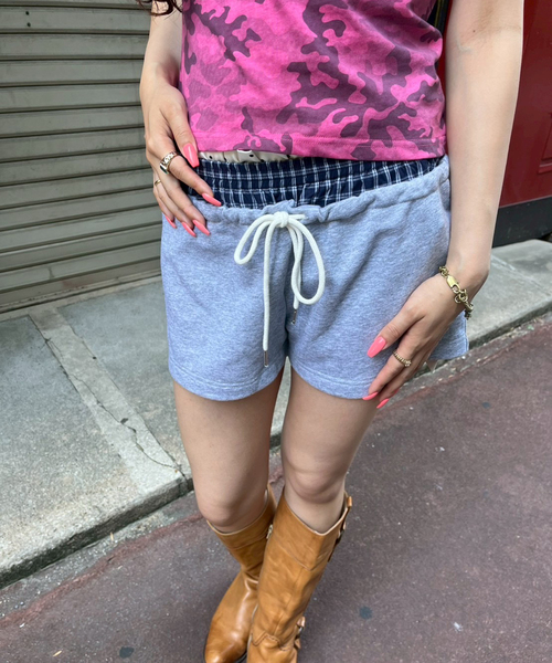Oriens JOURNAL STANDARD（オリエンス ジャーナルスタンダード）の「《追加》ウエストレイヤードショートパンツ（その他パンツ・レディース・ブラウン/グレー・FREE）」の6枚目の写真