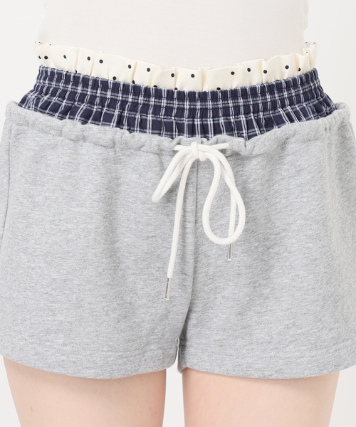 Oriens JOURNAL STANDARD（オリエンス ジャーナルスタンダード）の「《追加》ウエストレイヤードショートパンツ（その他パンツ・レディース・ブラウン/グレー・FREE）」の18枚目の写真