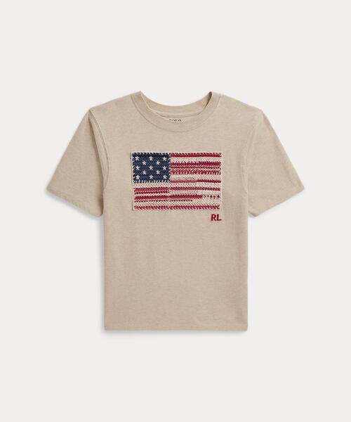フラッグ コットン ジャージー Tシャツ（Tシャツ/カットソー）｜POLO