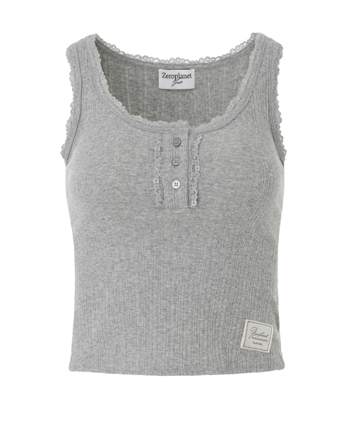 ZEROPLANET（ゼロプラネット）の「ケルシーボタンスリーブレス [GREY]（Tシャツ/カットソー・レディース・その他・FREE）」の5枚目の写真