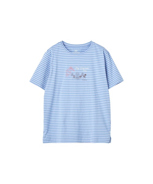 McGREGOR(マックレガー)の「コットンボーダー&プリントT(Tシャツ/カットソー・レディース・ブルー系その他2/スモークピンク/アイボリー・M/L)」の14枚目の写真