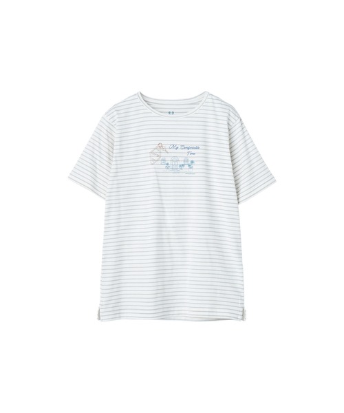 McGREGOR(マックレガー)の「コットンボーダー&プリントT(Tシャツ/カットソー・レディース・ブルー系その他2/スモークピンク/アイボリー・M/L)」の15枚目の写真