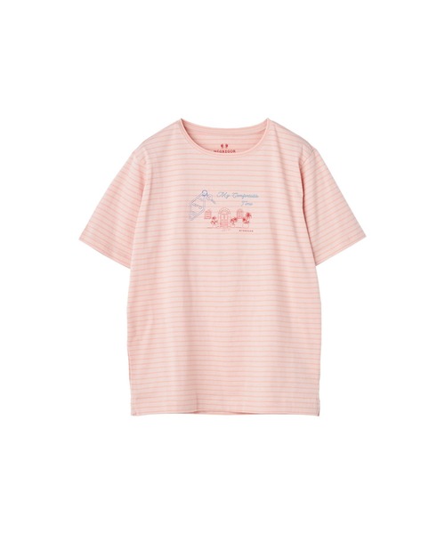 McGREGOR(マックレガー)の「コットンボーダー&プリントT(Tシャツ/カットソー・レディース・ブルー系その他2/スモークピンク/アイボリー・M/L)」の16枚目の写真