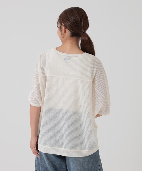 HEART MARKET(ハートマーケット)の「ドライタッチニットライクプルオーバー(Tシャツ/カットソー・レディース・ナチュラル/ダークオレンジ/ダークブラウン/ブラック・FREE)」の10枚目の写真