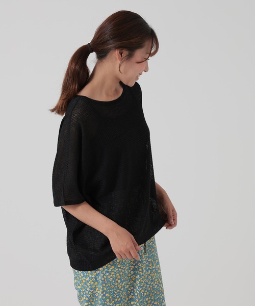 HEART MARKET(ハートマーケット)の「ドライタッチニットライクプルオーバー(Tシャツ/カットソー・レディース・ナチュラル/ダークオレンジ/ダークブラウン/ブラック・FREE)」の13枚目の写真