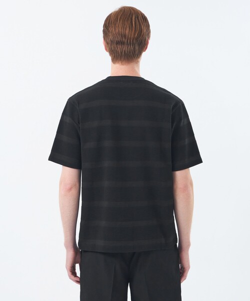 MACKINTOSH PHILOSOPHY（ﾏｯｷﾝﾄｯｼｭ ﾌｨﾛｿﾌｨｰ）の「クルーネックTシャツ ポップコーンシャドーボーダー（Tシャツ/カットソー・メンズ・チャコールグレー/ホワイト/ブラック・40/38）」の9枚目の写真