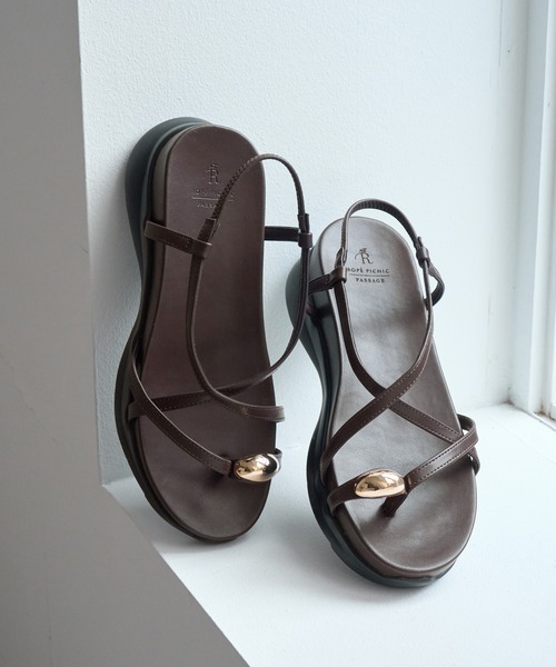 【美品】SOOR PLOOM Huarache Sandal32収納袋付サンダル サムリングナローストラップサンダル（サンダル）｜ROPE' PICNIC（ロペ
