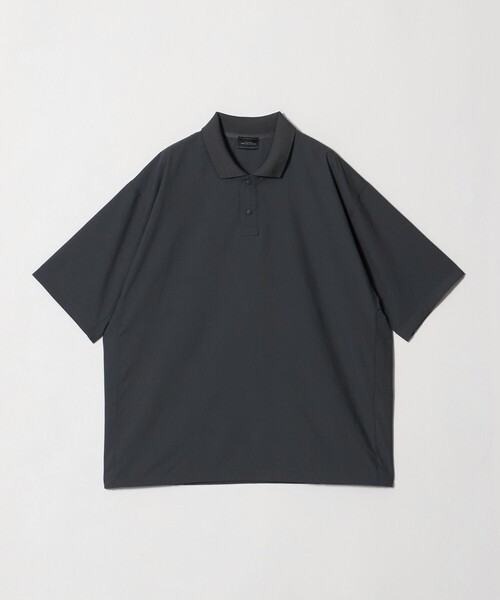 green label relaxing（グリーンレーベルリラクシング）の「Dot Air ドローコード 半袖 ポロシャツ -ストレッチ-（ポロシャツ・メンズ・ブラック/グレー系/オリーブ・XL/M/L/S）」の3枚目の写真