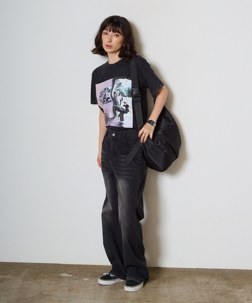 ROOPTOKYO(ループトウキョウ)の「Pink Floyd/ピンク・フロイド Unisex Stone Wash T-Shirt: Ummagumma(Black)(Back print) バンドTシャツ プリントTシャツ 半袖 クルーネック ロック ストリート メンズ レディース 秋 秋服 2026年秋冬(Tシャツ/カットソー・メンズ・ブラック・S/M/L/XL)」の15枚目の写真