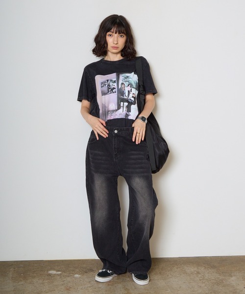 ROOPTOKYO(ループトウキョウ)の「Pink Floyd/ピンク・フロイド Unisex Stone Wash T-Shirt: Ummagumma(Black)(Back print) バンドTシャツ プリントTシャツ 半袖 クルーネック ロック ストリート メンズ レディース 秋 秋服 2026年秋冬(Tシャツ/カットソー・メンズ・ブラック・S/M/L/XL)」の16枚目の写真