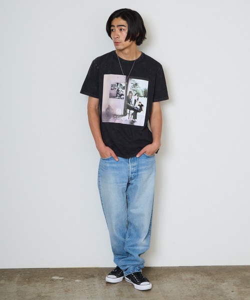 ROOPTOKYO(ループトウキョウ)の「Pink Floyd/ピンク・フロイド Unisex Stone Wash T-Shirt: Ummagumma(Black)(Back print) バンドTシャツ プリントTシャツ 半袖 クルーネック ロック ストリート メンズ レディース 秋 秋服 2026年秋冬(Tシャツ/カットソー・メンズ・ブラック・S/M/L/XL)」の18枚目の写真
