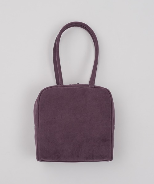 shesaidthat(シーセッドザット)の「shesaidthat - スウェードスクエアバッグ / Suede Square Bag(ハンドバッグ・レディース・パープル/ブラウン/ダークブルー・FREE)」の9枚目の写真