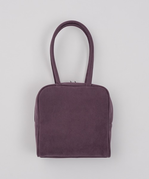 shesaidthat(シーセッドザット)の「shesaidthat - スウェードスクエアバッグ / Suede Square Bag(ハンドバッグ・レディース・パープル/ブラウン/ダークブルー・FREE)」の10枚目の写真
