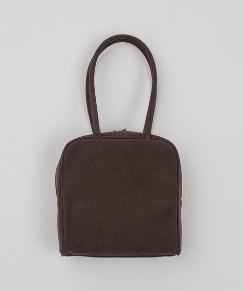 shesaidthat(シーセッドザット)の「shesaidthat - スウェードスクエアバッグ / Suede Square Bag(ハンドバッグ・レディース・パープル/ブラウン/ダークブルー・FREE)」の13枚目の写真