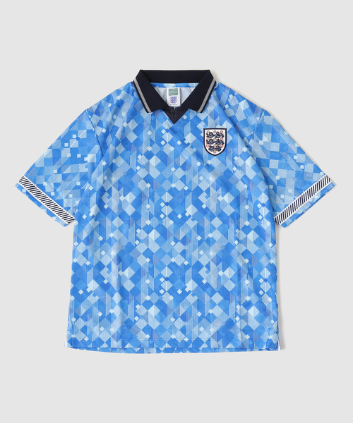 417 EDIFICE（フォーワンセブンエディフィス）の「S.D England 1990 World Cup Finals Third（Tシャツ/カットソー・メンズ・ブルー・LARGE/X-LARGE/MEDIUM）」の2枚目の写真