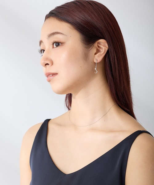 CALIN STANDARD(カリンスタンダード)の「◆金属アレルギー対応◆◆made in japan◆【痛くない】【落ちにくい】【ストレスフリーな着け心地】 ムーン ループフィットイヤリング(イヤリング・レディース・ゴールド/シルバー・FREE)」の9枚目の写真