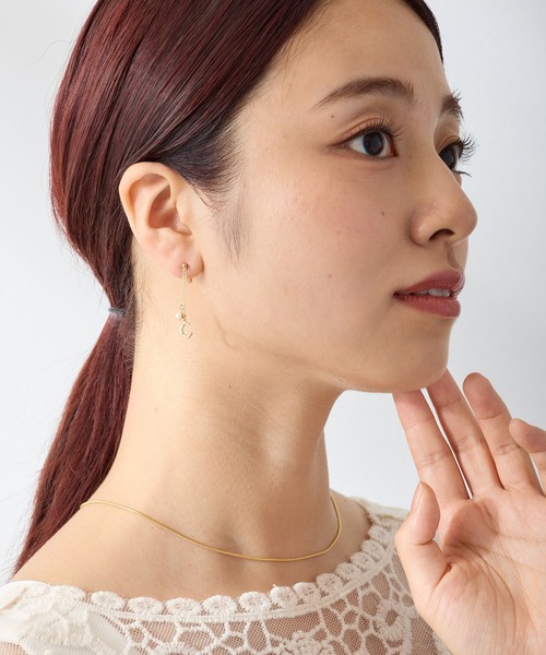 CALIN STANDARD(カリンスタンダード)の「◆金属アレルギー対応◆◆made in japan◆【痛くない】【落ちにくい】【ストレスフリーな着け心地】 ムーン ループフィットイヤリング(イヤリング・レディース・ゴールド/シルバー・FREE)」の13枚目の写真
