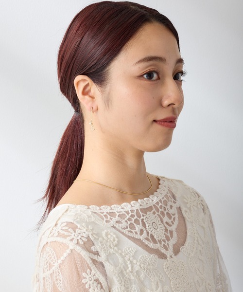 CALIN STANDARD(カリンスタンダード)の「◆金属アレルギー対応◆◆made in japan◆【痛くない】【落ちにくい】【ストレスフリーな着け心地】 ムーン ループフィットイヤリング(イヤリング・レディース・ゴールド/シルバー・FREE)」の14枚目の写真