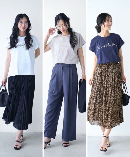Ehre style(エーレスタイル)の「さりげなさが◎大人の新ロゴTコーデ7選(Tシャツ/カットソー・レディース・ホワイト・FREE)」の8枚目の写真