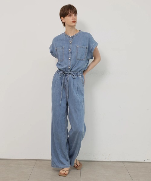 CADUNE(カデュネ)の「デニムロンパース(その他パンツ・レディース・ネイビー/ライトブルー・38/36/34)」の13枚目の写真