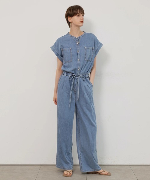 CADUNE(カデュネ)の「デニムロンパース(その他パンツ・レディース・ネイビー/ライトブルー・38/36/34)」の14枚目の写真