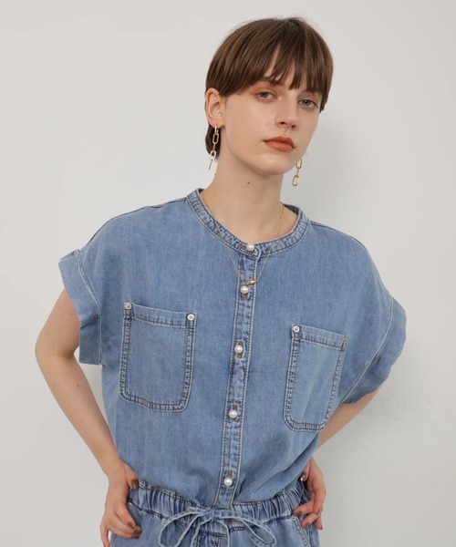 CADUNE(カデュネ)の「デニムロンパース(その他パンツ・レディース・ネイビー/ライトブルー・38/36/34)」の17枚目の写真