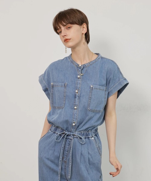 CADUNE(カデュネ)の「デニムロンパース(その他パンツ・レディース・ネイビー/ライトブルー・38/36/34)」の19枚目の写真