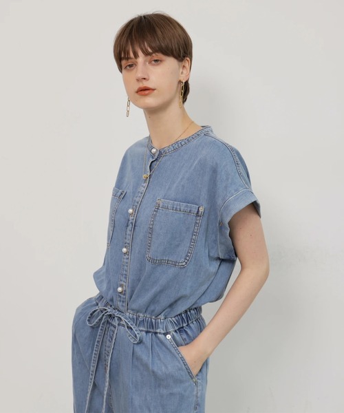 CADUNE(カデュネ)の「デニムロンパース(その他パンツ・レディース・ネイビー/ライトブルー・38/36/34)」の20枚目の写真