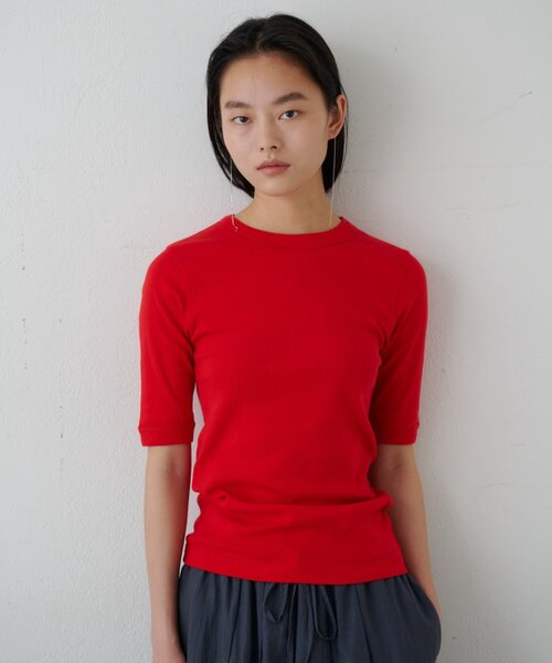 SHENERY(シーナリー)の「ソフトフライスTee(Tシャツ/カットソー・レディース・ホワイト/グレー/ピンク/レッド・FREE)」の1枚目の写真
