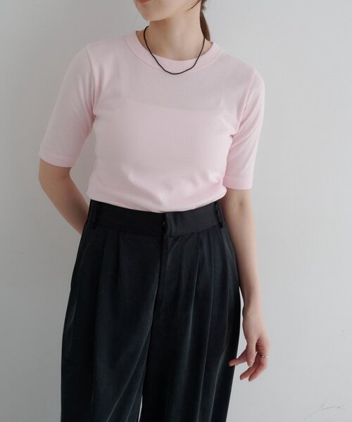 SHENERY(シーナリー)の「ソフトフライスTee(Tシャツ/カットソー・レディース・ホワイト/グレー/ピンク/レッド・FREE)」の4枚目の写真