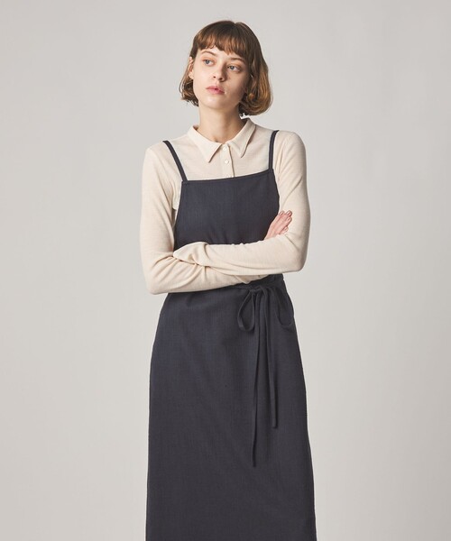 Steven Alan(スティーブンアラン)の「<Steven Alan>ヘリンボーン ツイードライク エプロン ワンピース(ワンピース・レディース・ベージュ/ネイビー・M/S)」の8枚目の写真