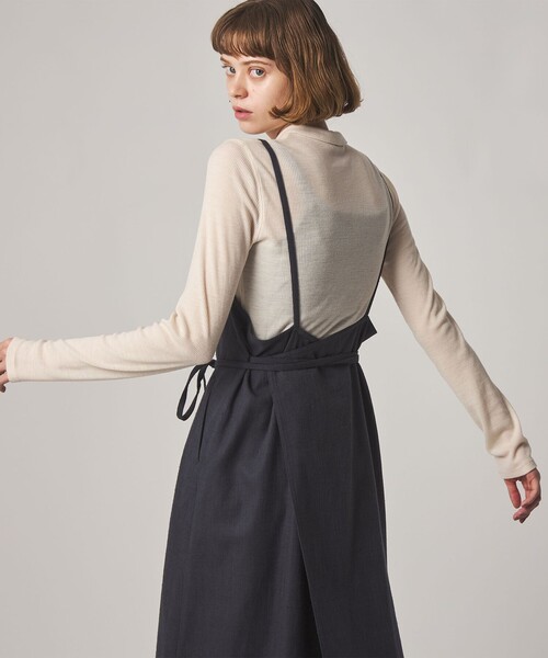 Steven Alan(スティーブンアラン)の「<Steven Alan>ヘリンボーン ツイードライク エプロン ワンピース(ワンピース・レディース・ベージュ/ネイビー・M/S)」の16枚目の写真