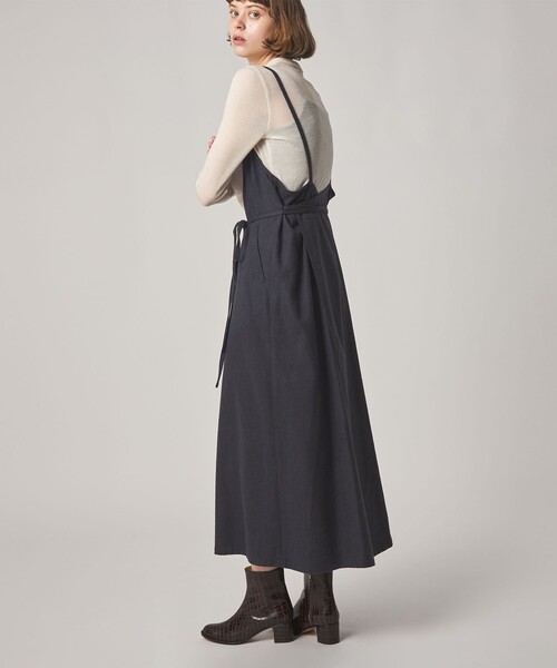 Steven Alan(スティーブンアラン)の「<Steven Alan>ヘリンボーン ツイードライク エプロン ワンピース(ワンピース・レディース・ベージュ/ネイビー・M/S)」の17枚目の写真