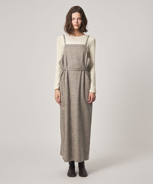 Steven Alan(スティーブンアラン)の「<Steven Alan>ヘリンボーン ツイードライク エプロン ワンピース(ワンピース・レディース・ベージュ/ネイビー・M/S)」の21枚目の写真